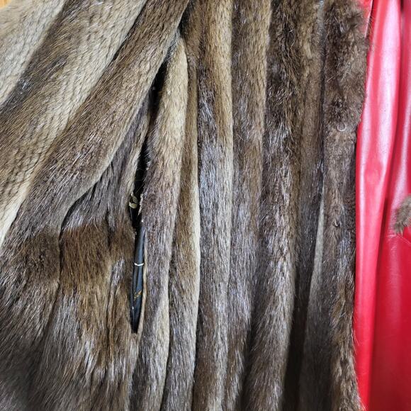 Handmade Unique one of a kind Vintage fur coat size Large - Picture 5 of 11